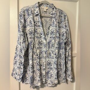 C&C California tropical blouse